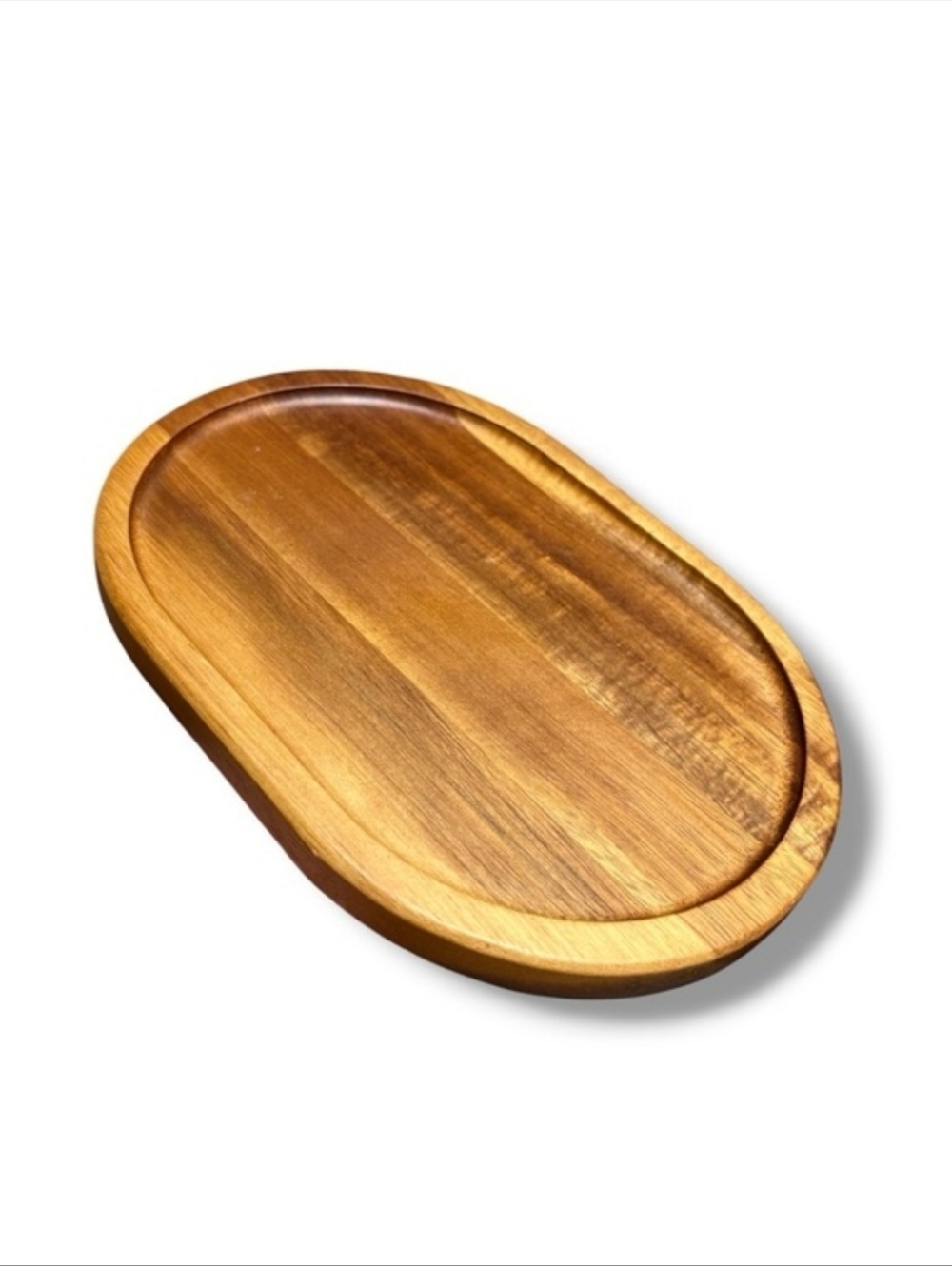 THRESHOLD Oval Acacia Wood Small Trinket TrayAcacia woodRaised edge
